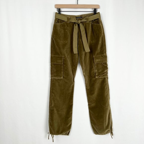 Vintage Olive Green Cargo Joggers - Picture 1 of 8